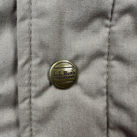 Vintage L.L.Bean Jacket Mens Large Tan Wool Lined Field Coat Parka USA 80s - Picture 4 of 14